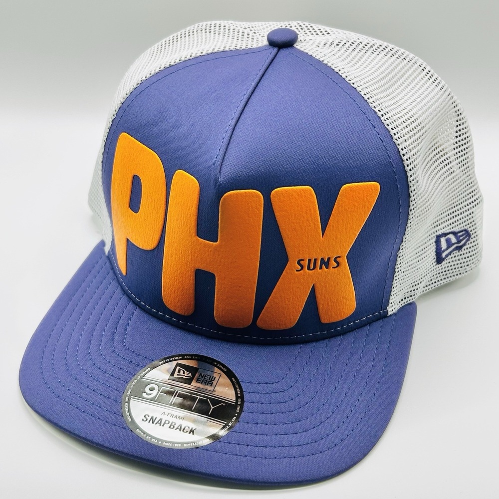 Phoenix Suns New Era PHX Wordmark A-Frame 9FIFTY Hat Cap Snapback Adjustable NBA